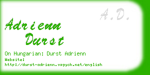 adrienn durst business card